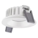 Ledvance LED-Spot Air Fix Aluminium Weiß 6W 510lm 36D - 930 Warmweiß | Ausschnitt 68mm - IP65 - Höchste Farbwiedergabe - Dimmbar