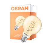Osram Vintage 1906 LED E27 Globe Fadenlampe Twist Gold 8W 806lm - 922 Extra Warmweiß | Höchste Farbwiedergabe - Dimmbar - Ersatz Für 60W