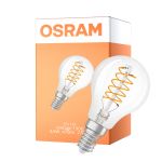 Osram Vintage 1906 LED Classic Slim E14 Birne Fadenlampe Klar 4.8W 470lm - 827 Extra Warmweiß | Dimmbar - Ersatz Für 40W