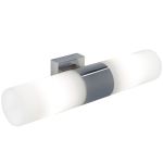 Nordlux Tangens Wandleuchte Glas und Metall Chrom | IP44 - Geeignet für 2x E14