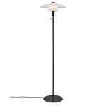 Nordlux Verona Stehlampe Glas und Metall Schwarz | Geeignet für E27