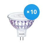 Mehrfachpackung 10x Philips Corepro LED Spot GU5.3 MR16 7W 660lm 36D - 840 Kaltweiß | Ersatz für 50W