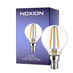 Noxion Lucent Lustre LED E14 Kugel Fadenlampe Klar 2.5W 250lm – Dimmbar - Ersatz für 25W