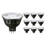 Mehrfachpackung 10x Philips Master LED Spot GU5.3 MR16 7.5W 500lm 36D - 930 Warmweiß | Höchste Farbwiedergabe - Dimmbar - Ersatz für 50W