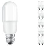 Mehrfachpackung 10x Ledvance LED Classic Stick LED E27 Matt 8W 806lm - 827 Extra Warmweiß | Ersatz für 60W