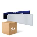 Mehrfachpackung 5x Noxion LED Panel Ecowhite V4.0 28W 3400lm - 840 Kaltweiß | 120x30cm - UGR <19 - Philips driver