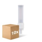 Mehrfachpackung 10x Ledvance Dulux-D LED 7W - 830 Warmweiß | 2-Pins - Ersatz Für 18W