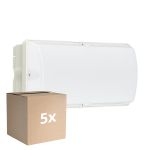 Mehrfachpackung 5x Philips LED Sicherheit Ledinaire WL055V Weiß 6W 630lm - 840 Kaltweiß | 374x150mm - IP65 - Bewegungssensor