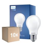 Mehrfachpackung 10x Philips Master LED E27 Birne Fadenlampe Matt 3.4W 470lm - 922-927 Dim To Warm | Höchste Farbwiedergabe - Dimmbar - Ersatz Für 40W