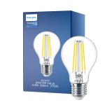 Philips MASTER Value LED Glühbirne E27 Birne Klar 5.9W 806lm - 927 Extra Warmweiß | Höchste Farbwiedergabe - Dimmbar - Ersatz für 60W