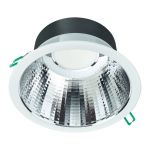 Philips LED Downlight Coreline DN142B Aluminium Weiß 19.2W 2300lm 60D - 840 Kaltweiß | Ausschnitt 200mm - IP20 - UGR<19 - Dimmbar