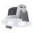 Ledvance LED-Spot Adjust Aluminium Silber 8W 680lm 36D - 930 Warmweiß | Ausschnitt 68mm - IP20 - Höchste Farbwiedergabe - Dimmbar