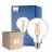 Mehrfachpackung 6x Philips MASTER Value LED Globe E27 93mm Fadenlampe Klar 5.9W 806lm - 922-927 Extra Warmweiß | Höchste Farbwiedergabe - Dimmbar - Ersatz Für 60W