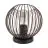 Eglo Tischlampe Almanzora Stahl Schwarz Bernstein | IP20 - Geeignet für 1x E27 