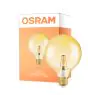 Osram Vintage 1906 LED E27 Globe Fadenlampe Gold 125mm 7W 650lm - 824 Extra Warmweiß | Ersatz für 40W