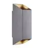Nordlux Nico Wandleuchte Aluminium Anthrazit Up & Down | IP54 - Geeignet für 2x GU10