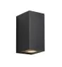 Nordlux Canto Maxi Kubi 2 Wandleuchte Aluminium und Glas Schwarz Up & Down | IP44 - Geeignet für 2x GU10
