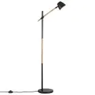 Nordlux Theo Stehlampe Metall und Holz Schwarz | Geeignet für GU10