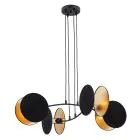 Emibig Pendelleuchte Motif Stahl Schwarz | Geeignet für 4x E27 - Max 15W