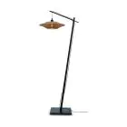 Good&Mojo Stehlampe Bali Bambus Schwarz | Geeignet für 1x E27 