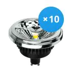 Mehrfachpackung 10x Noxion Lucent LED-Spot GU10 AR111 12W 600lm 40D - 930 Warmweiß | Höchste Farbwiedergabe - Dimmbar - Ersatz für 50W
