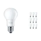 Mehrfachpackung 10x Philips Corepro LED Glühbirne E27 Birne Matt 8W 806lm - 840 Kaltweiß | Ersatz für 60W