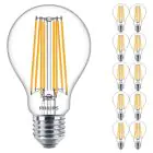 Mehrfachpackung 10x Philips Corepro LED Glühbirne E27 Birne Klar 17W 2452lm - 827 Extra Warmweiß | Ersatz für 150W