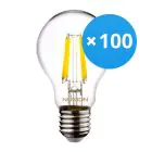 Mehrfachpackung 100x Noxion Lucent LED E27 Birne Fadenlampe Klar 4.5W 470lm - 840 Kaltweiß | Ersatz für 40W