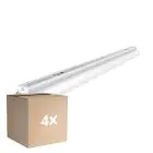 Mehrfachpackung 4x Noxion Deckenleuchte Click Reflektor V2 LED T8 | Geeignet für 1x 120cm LED Röhre