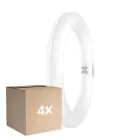 Mehrfachpackung 4x Osram LED Röhre T9 Rund (EM/Mains) 11W 1320lm - 840 Kaltweiß | Ersatz Für 22W