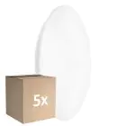 Mehrfachpackung 5x Ledvance LED-Wand- und Deckenleuchte Surface CIRCULAR 500 PS Stahl Weiß 42W 3500lm - 840 Kaltweiß | IP44