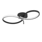 Eglo Deckenleuchte Serpins Stahl Schwarz 21W 2500lm - 830 Warmweiß